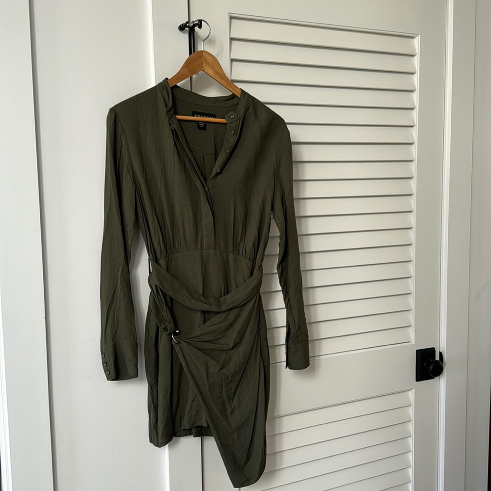 Stylestalker Wrap Belted Dress w Hardware